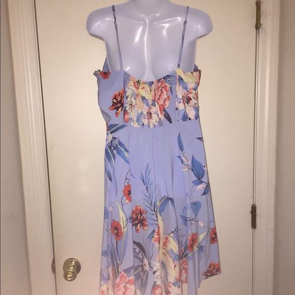 Floral blue swing dress - Picture 2 of 5